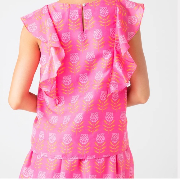 J.Marie Flutter Blouse Sz.M NEW - Picture 2 of 5